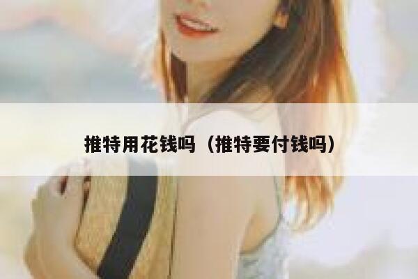 推特用花钱吗（推特要付钱吗） 第1张