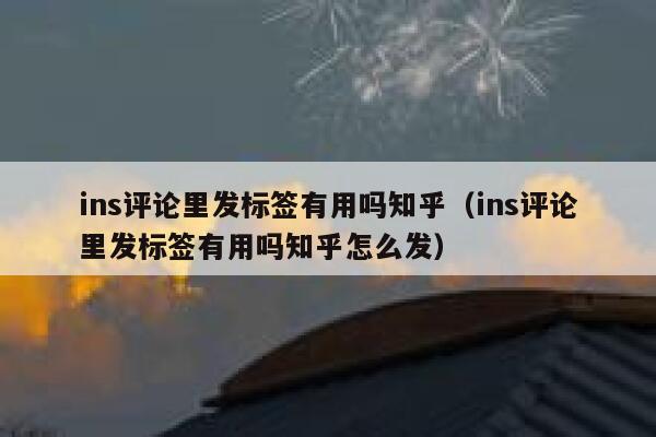 ins评论里发标签有用吗知乎（ins评论里发标签有用吗知乎怎么发） 第1张