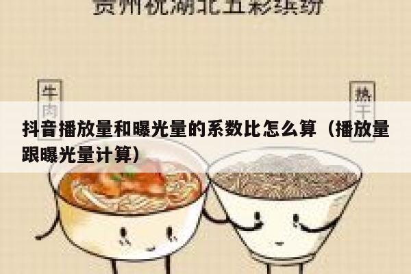 抖音播放量和曝光量的系数比怎么算（播放量跟曝光量计算） 第1张