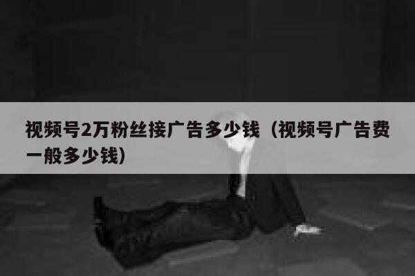 视频号2万粉丝接广告多少钱（视频号广告费一般多少钱） 第1张