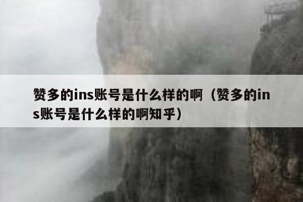 赞多的ins账号是什么样的啊（赞多的ins账号是什么样的啊知乎） 第1张
