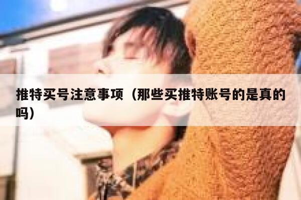推特买号注意事项（那些买推特账号的是真的吗） 第1张