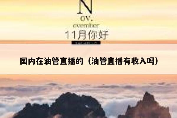 国内在油管直播的（油管直播有收入吗） 第1张