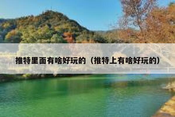 推特里面有啥好玩的（推特上有啥好玩的） 第1张