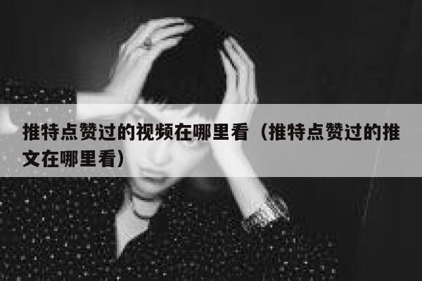 推特点赞过的视频在哪里看（推特点赞过的推文在哪里看） 第1张