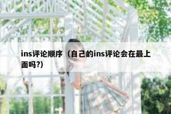 ins评论顺序（自己的ins评论会在最上面吗?） 第1张