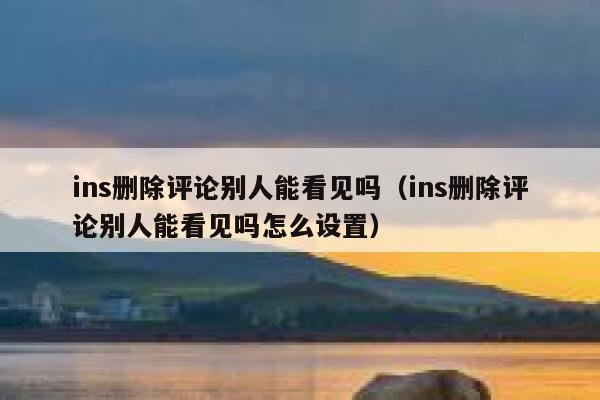 ins删除评论别人能看见吗（ins删除评论别人能看见吗怎么设置） 第1张