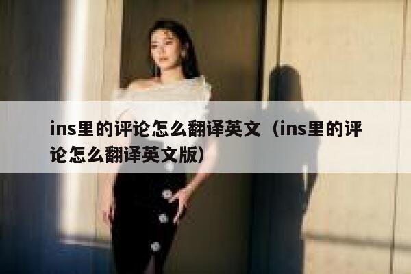 ins里的评论怎么翻译英文（ins里的评论怎么翻译英文版） 第1张