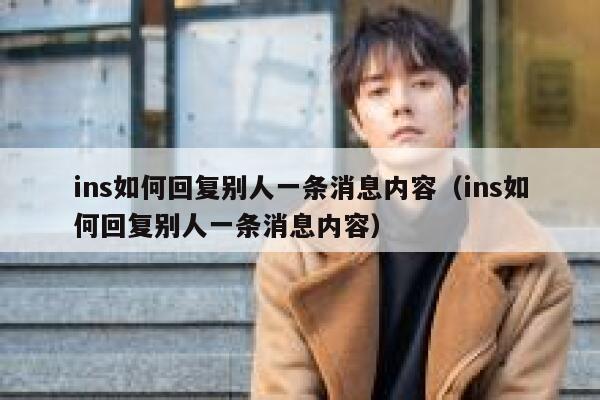 ins如何回复别人一条消息内容（ins如何回复别人一条消息内容） 第1张