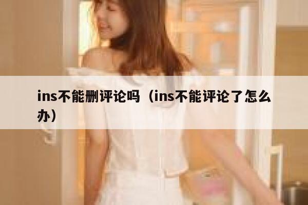 ins不能删评论吗（ins不能评论了怎么办） 第1张