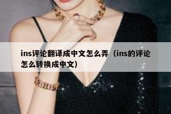 ins评论翻译成中文怎么弄（ins的评论怎么转换成中文） 第1张