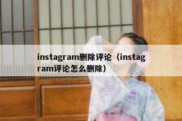 instagram删除评论（instagram评论怎么删除） 第1张