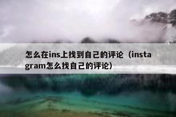 怎么在ins上找到自己的评论（instagram怎么找自己的评论） 第1张
