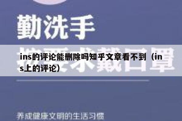 ins的评论能删除吗知乎文章看不到（ins上的评论） 第1张