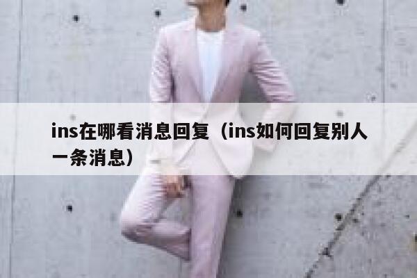 ins在哪看消息回复（ins如何回复别人一条消息） 第1张
