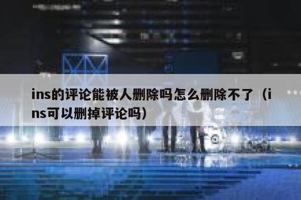 ins的评论能被人删除吗怎么删除不了（ins可以删掉评论吗） 第1张