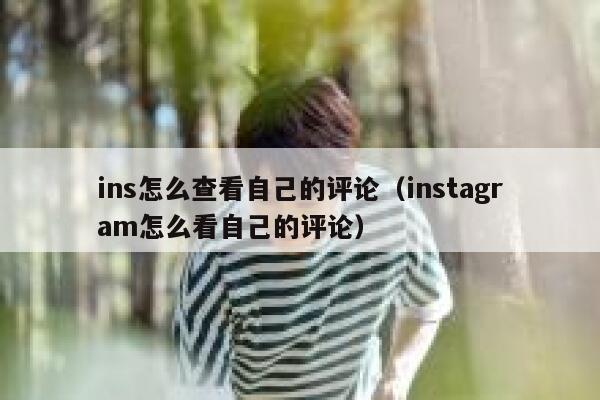 ins怎么查看自己的评论（instagram怎么看自己的评论） 第1张