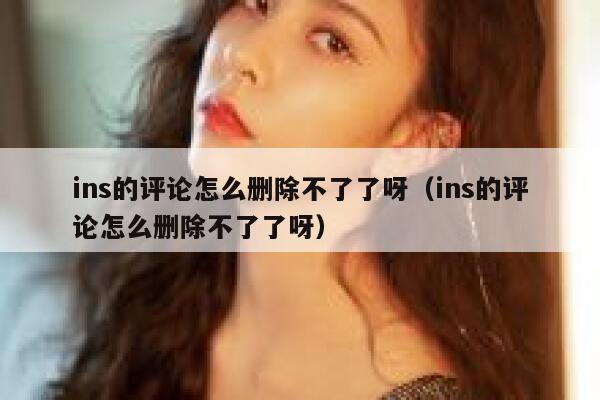 ins的评论怎么删除不了了呀（ins的评论怎么删除不了了呀） 第1张
