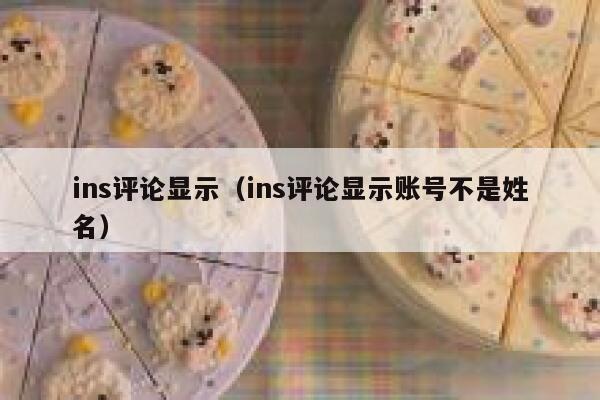 ins评论显示（ins评论显示账号不是姓名） 第1张