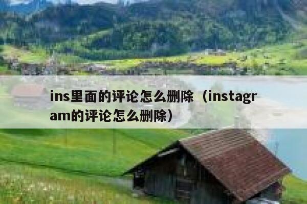 ins里面的评论怎么删除（instagram的评论怎么删除） 第1张