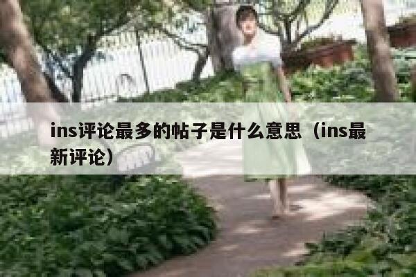 ins评论最多的帖子是什么意思（ins最新评论） 第1张