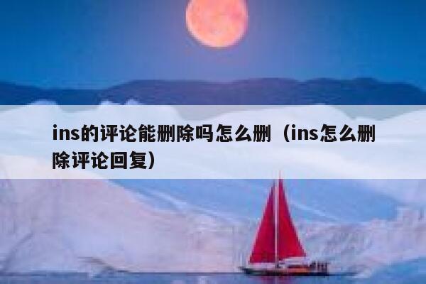 ins的评论能删除吗怎么删（ins怎么删除评论回复） 第1张