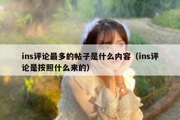 ins评论最多的帖子是什么内容（ins评论是按照什么来的） 第1张