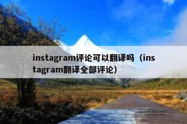 instagram评论可以翻译吗（instagram翻译全部评论） 第1张