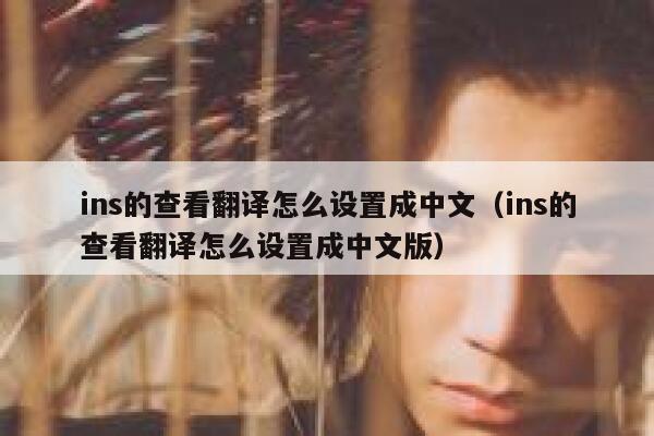 ins的查看翻译怎么设置成中文（ins的查看翻译怎么设置成中文版） 第1张