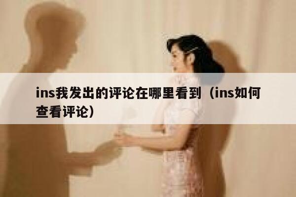 ins我发出的评论在哪里看到（ins如何查看评论） 第1张