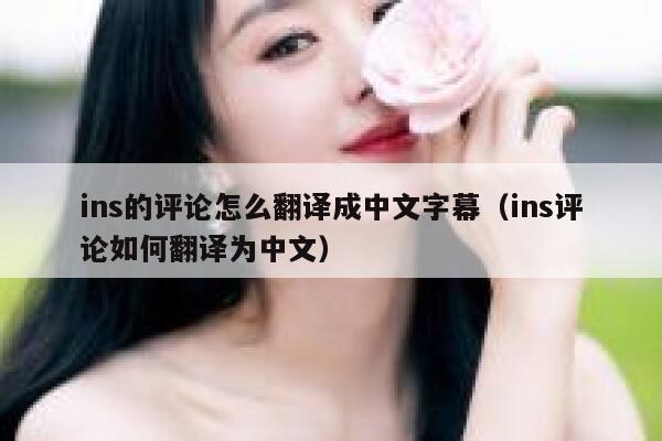 ins的评论怎么翻译成中文字幕（ins评论如何翻译为中文） 第1张