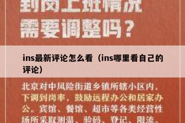 ins最新评论怎么看（ins哪里看自己的评论） 第1张