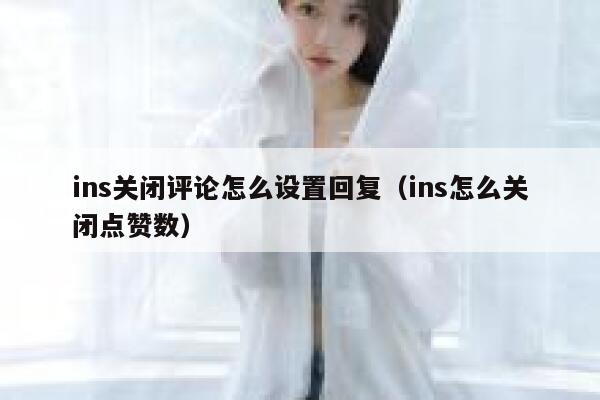 ins关闭评论怎么设置回复（ins怎么关闭点赞数） 第1张