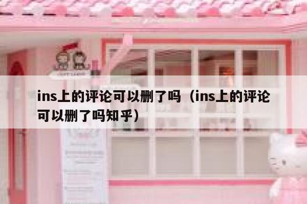 ins上的评论可以删了吗（ins上的评论可以删了吗知乎） 第1张