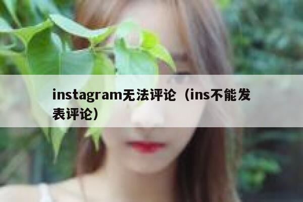 instagram无法评论（ins不能发表评论） 第1张