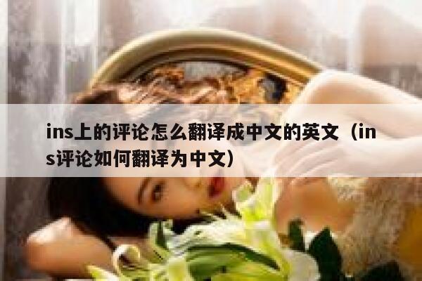 ins上的评论怎么翻译成中文的英文（ins评论如何翻译为中文） 第1张