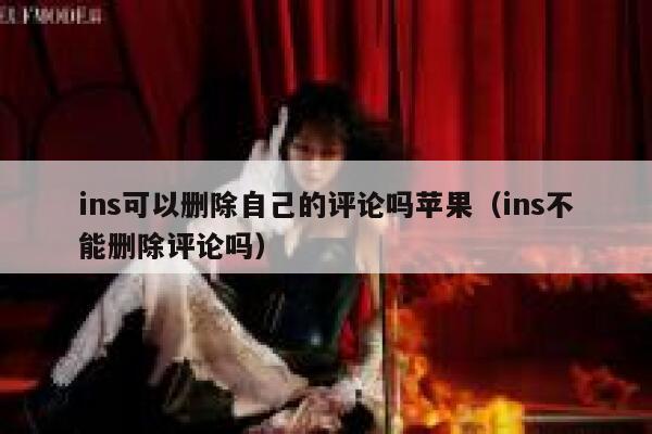 ins可以删除自己的评论吗苹果（ins不能删除评论吗） 第1张