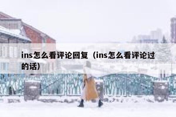 ins怎么看评论回复（ins怎么看评论过的话） 第1张