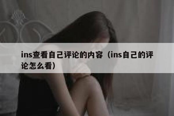 ins查看自己评论的内容（ins自己的评论怎么看） 第1张