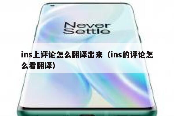 ins上评论怎么翻译出来（ins的评论怎么看翻译） 第1张