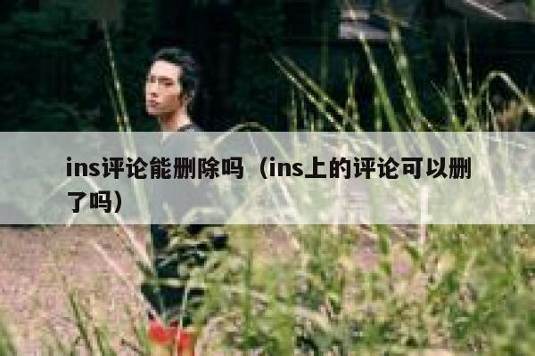 ins评论能删除吗（ins上的评论可以删了吗） 第1张