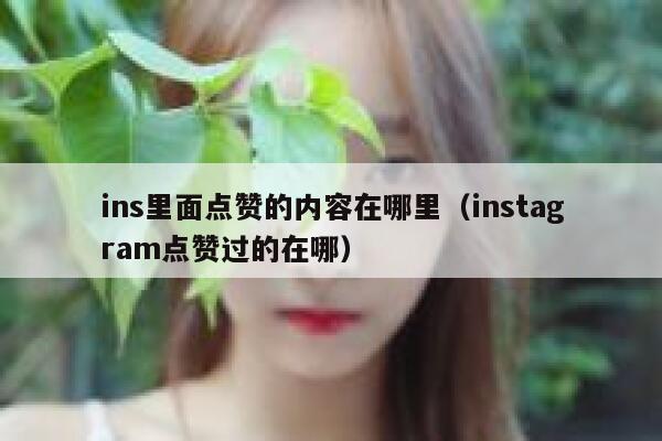 ins里面点赞的内容在哪里（instagram点赞过的在哪） 第1张
