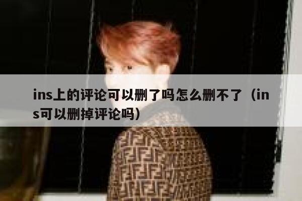 ins上的评论可以删了吗怎么删不了（ins可以删掉评论吗） 第1张