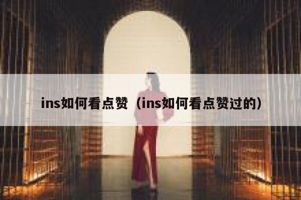 ins如何看点赞（ins如何看点赞过的） 第1张