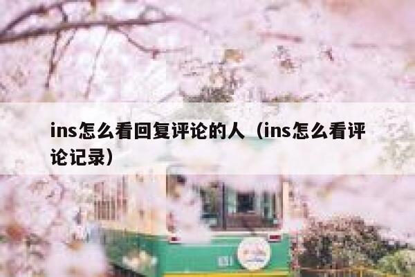 ins怎么看回复评论的人（ins怎么看评论记录） 第1张