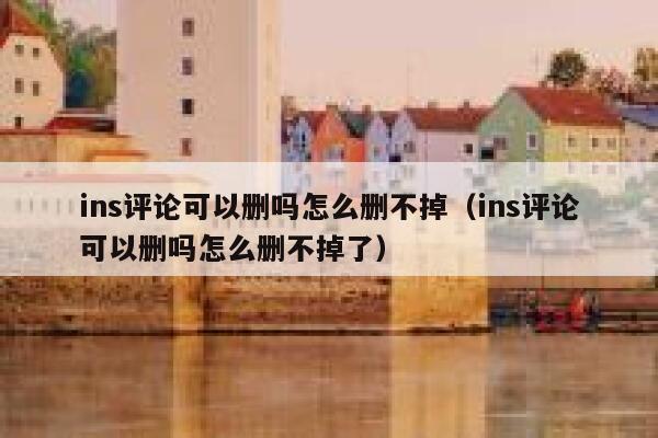 ins评论可以删吗怎么删不掉（ins评论可以删吗怎么删不掉了） 第1张