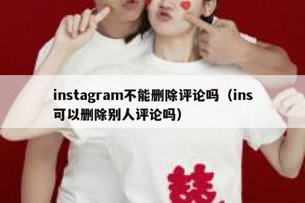 instagram不能删除评论吗（ins可以删除别人评论吗） 第1张
