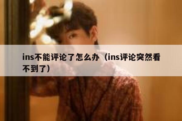 ins不能评论了怎么办（ins评论突然看不到了） 第1张