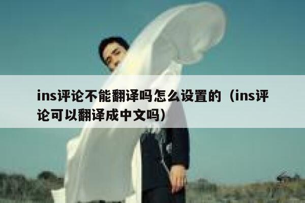 ins评论不能翻译吗怎么设置的（ins评论可以翻译成中文吗） 第1张