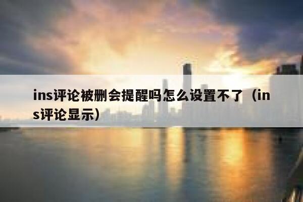 ins评论被删会提醒吗怎么设置不了（ins评论显示） 第1张